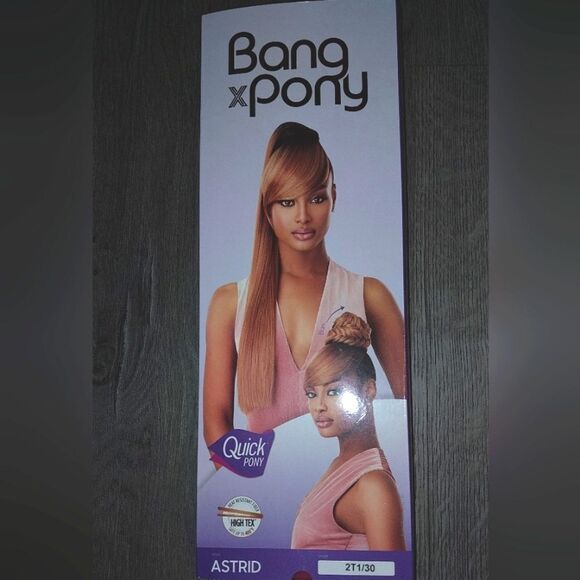 Beautiful bang and ponytail quick weave wig color 2T1/30 hair - Picture 7 of 10